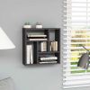 Wall Shelf Gray 17.8"x6.3"x17.8" Engineered Wood