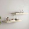 Floating Wall Shelves 2 pcs Oak 23.6"x9.3"x1.5" MDF