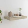 Floating Wall Shelf Oak 15.7"x9.1"x1.5" MDF