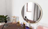 Matte Gold Wall Mirror 24 inches; Round Mirror Metal Framed Mirror Circle Wall Mounted Mirror; Circular Mirror for Bathroom Wall Decor Living Room