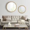 Marlowe Beaded Round Wall Mirror 36"D