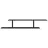 Wall-Mounted TV Shelf Black 49.2"x7.1"x9.1" Engineered Wood