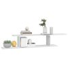 Wall-Mounted TV Shelf White 49.2"x7.1"x9.1" Engineered Wood
