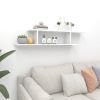 Wall-Mounted TV Shelf White 49.2"x7.1"x9.1" Engineered Wood