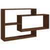 Wall Shelf Brown Oak 40.9"x7.9"x23" Engineered Wood