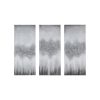 Grey Luminous Heavily Embellished 3-piece Canvas Wall Art Set