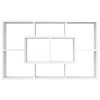 Wall Shelf White 6.7"x6.3"x20.7" Engineered Wood
