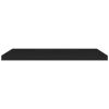 Floating Wall Shelf Black 35.4"x9.3"x1.5" MDF