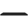 Floating Wall Shelves 4 pcs Black 35.4"x9.3"x1.5" MDF