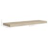 Floating Wall Shelves 4 pcs Oak 35.4"x9.3"x1.5" MDF