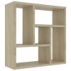 Wall Shelf Sonoma Oak 17.8"x6.3"x17.8" Engineered Wood