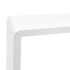Wall Cube Shelves 3 pcs White MDF