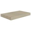 Floating Wall Shelves 2 pcs Oak 15.7"x9.1"x1.5" MDF