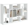 Wall Shelf White 6.7"x6.3"x20.7" Engineered Wood