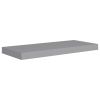 Floating Wall Shelves 2 pcs Gray 23.6"x9.3"x1.5" MDF