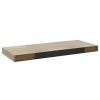 Floating Wall Shelves 2 pcs Oak 23.6"x9.3"x1.5" MDF