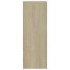 Wall Shelf Sonoma Oak 17.8"x6.3"x17.8" Engineered Wood