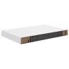 Floating Wall Shelves 4 pcs White 15.7"x9.1"x1.5" MDF
