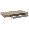 Floating Wall Shelves 4 pcs Oak 19.7"x9.1"x1.5" MDF