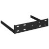 Floating Wall Shelf High Gloss Black 9.1"x9.3"x1.5" MDF