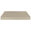 Floating Wall Shelves 4 pcs Oak 15.7"x9.1"x1.5" MDF