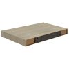 Floating Wall Shelf Oak 15.7"x9.1"x1.5" MDF