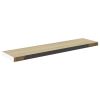 Floating Wall Shelf Oak and White 47.2"x9.3"x1.5" MDF