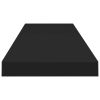 Floating Wall Shelves 4 pcs Black 35.4"x9.3"x1.5" MDF