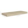 Floating Wall Shelves 2 pcs Oak 23.6"x9.3"x1.5" MDF