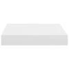 Floating Wall Shelf White 9.1"x9.3"x1.5" MDF