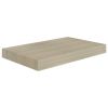 Floating Wall Shelves 4 pcs Oak 15.7"x9.1"x1.5" MDF