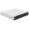Floating Wall Shelves 4 pcs White 9.1"x9.3"x1.5" MDF