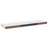 Floating Wall Shelves 4 pcs White 35.4"x9.3"x1.5" MDF