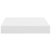 Floating Wall Shelves 4 pcs White 9.1"x9.3"x1.5" MDF