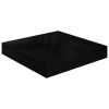 Floating Wall Shelves 2 pcs High Gloss Black 9.1"x9.3"x1.5" MDF