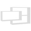 Wall Shelves White 40.9"x7.9"x23" Engineered Wood