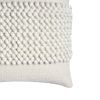 20 x 20 Square Cotton Accent Throw Pillow, Textured Dotted Fabric Details, White