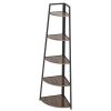 5 Tier Corner Bookshelf Multipurpose Shelving Unit Ladder Shelf for Small Space