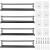 4Pcs Wall Mount Spice Racks Seasoning Herb Jar Holder Organizer Kitchen Pantry Door Storage Shelf