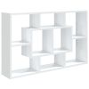 Wall Shelf White 6.7"x6.3"x20.7" Engineered Wood