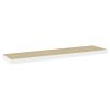 Floating Wall Shelf Oak and White 47.2"x9.3"x1.5" MDF