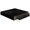 Floating Wall Shelves 4 pcs High Gloss Black 9.1"x9.3"x1.5" MDF
