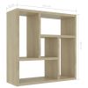 Wall Shelf Sonoma Oak 17.8"x6.3"x17.8" Engineered Wood