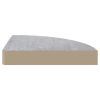 Wall Corner Shelf Concrete Gray 9.8"x9.8"x1.4" MDF