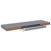Floating Wall Shelves 4 pcs Gray 31.5"x9.3"x1.5" MDF