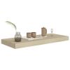 Floating Wall Shelves 4 pcs Oak 23.6"x9.3"x1.5" MDF