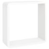 Wall Cube Shelves 3 pcs White MDF