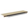 Floating Wall Shelves 2 pcs Oak and White 47.2"x9.3"x1.5" MDF