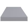 Floating Wall Shelves 4 pcs Gray 31.5"x9.3"x1.5" MDF