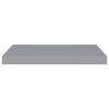 Floating Wall Shelves 2 pcs Gray 23.6"x9.3"x1.5" MDF